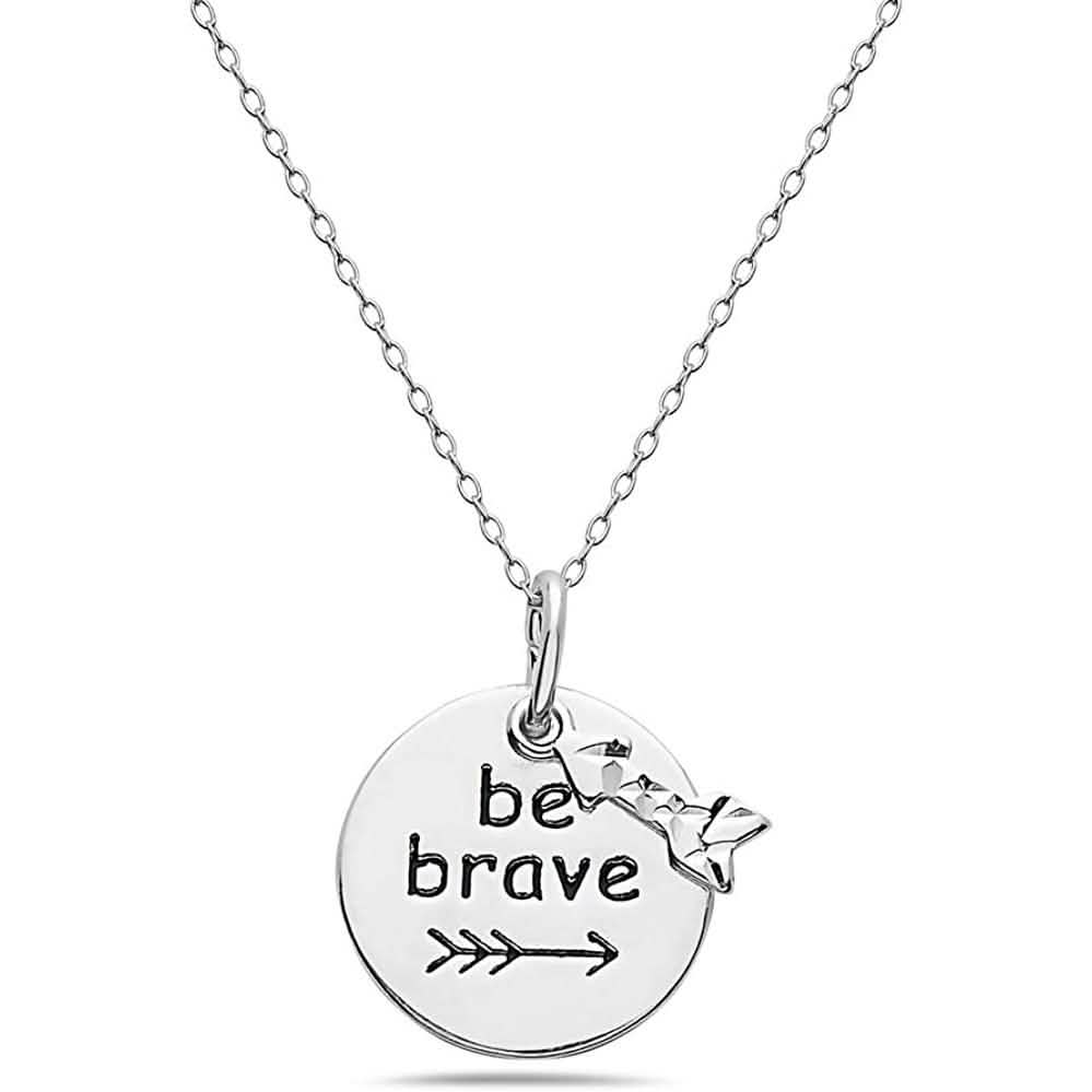 Sterling Silver Inspirational Pendant Necklace DailySale