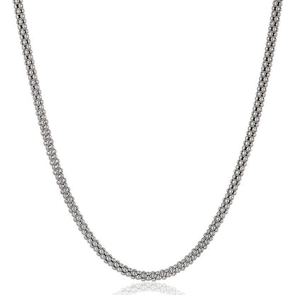 Sterling Silver Italian Popcorn Chain Necklace DailySale