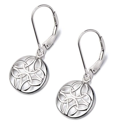 Sterling Silver Lever-Back Celtic Earrings DailySale