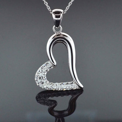 Sterling Silver Love Heart Necklaces DailySale