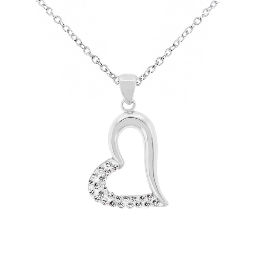 Sterling Silver Love Heart Necklaces DailySale
