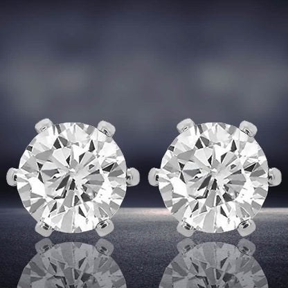 Sterling Silver Plated CZ Stud Earrings DailySale