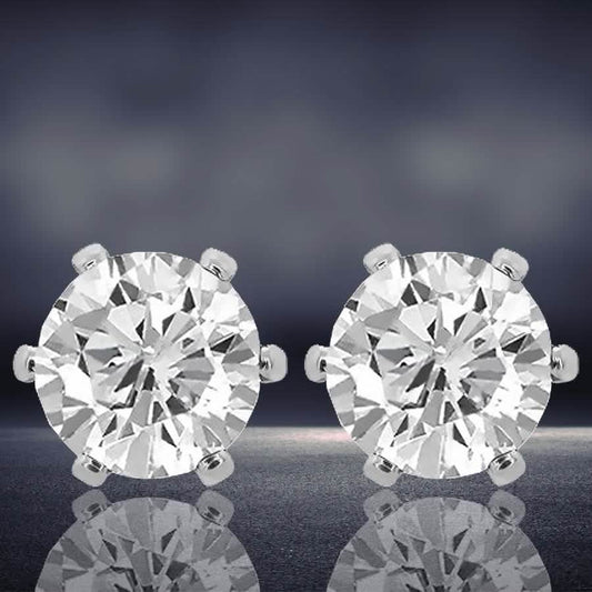 Sterling Silver Plated CZ Stud Earrings DailySale