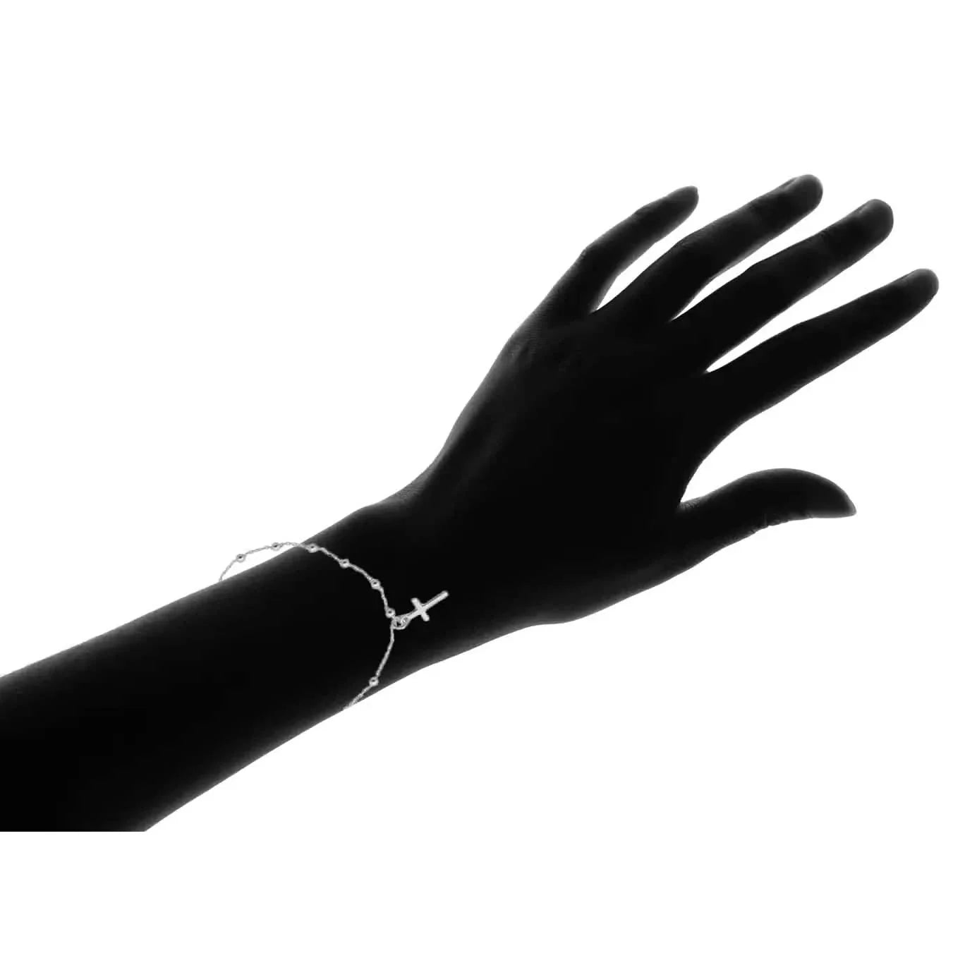 Sterling Silver Rosary Bracelet DailySale