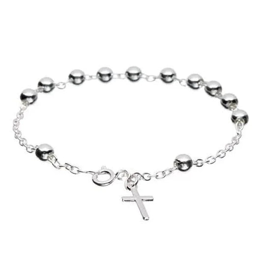 Sterling Silver Rosary Bracelet DailySale