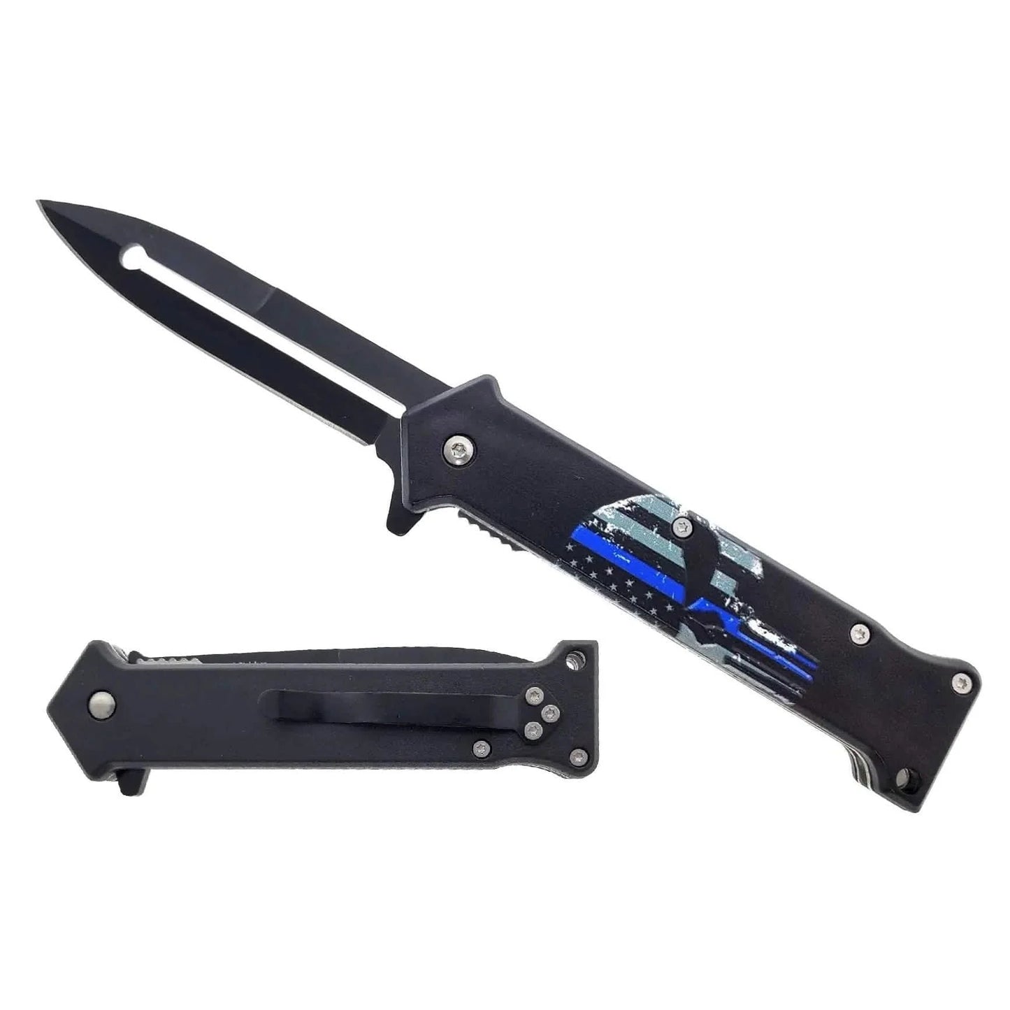 Stiletto Spring Assisted Steel Folding Knife DailySale