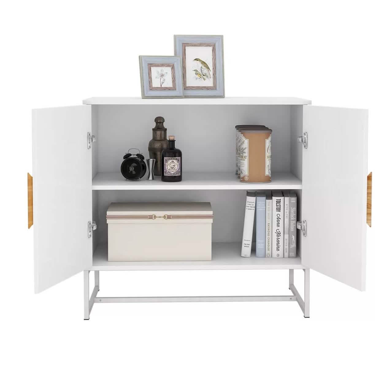Storage Sideboard Cabinet White DailySale