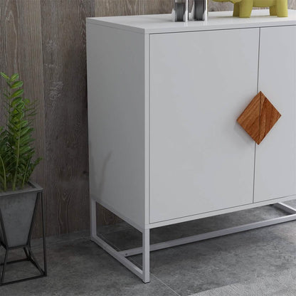 Storage Sideboard Cabinet White DailySale