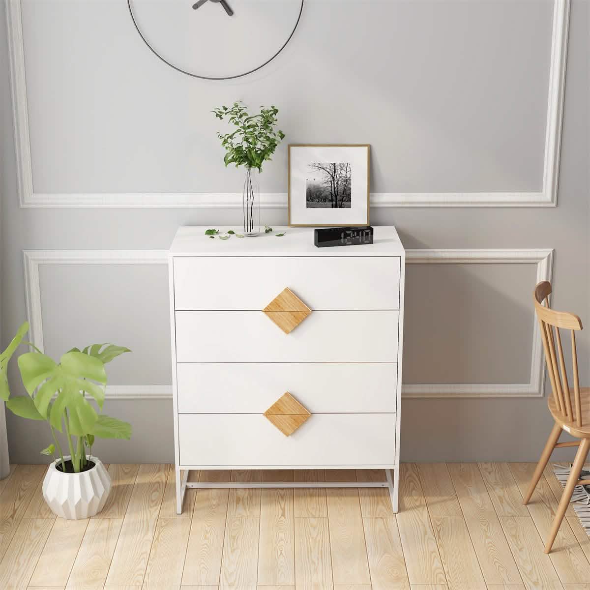 Storage Sideboard Cabinet White DailySale