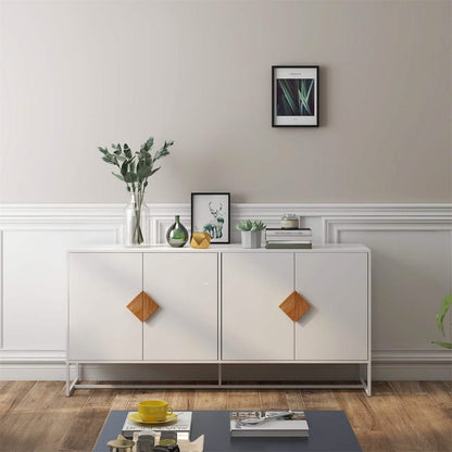 Storage Sideboard Cabinet White DailySale