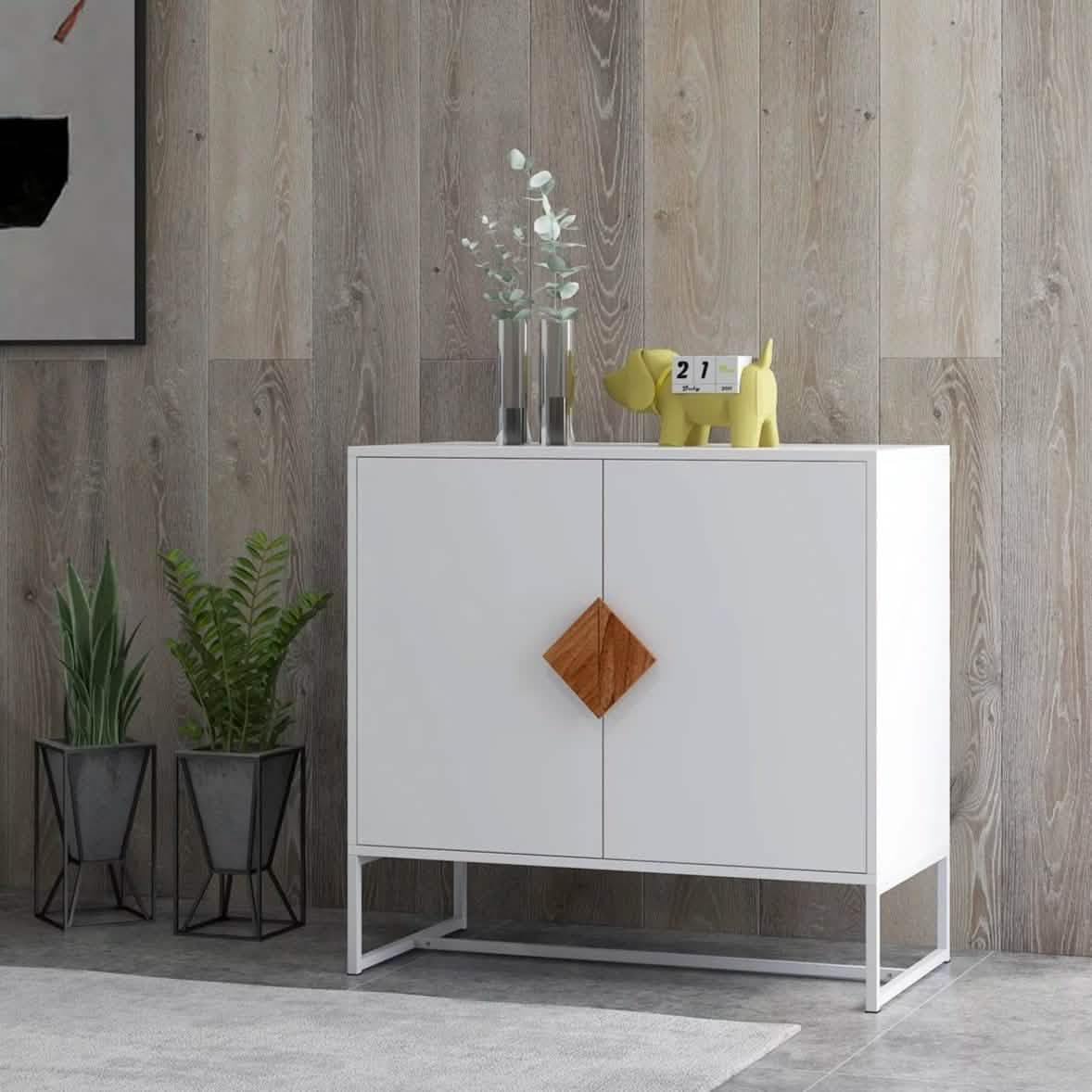 Storage Sideboard Cabinet White DailySale
