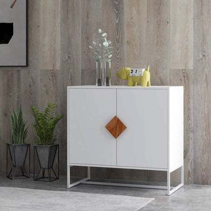 Storage Sideboard Cabinet White DailySale