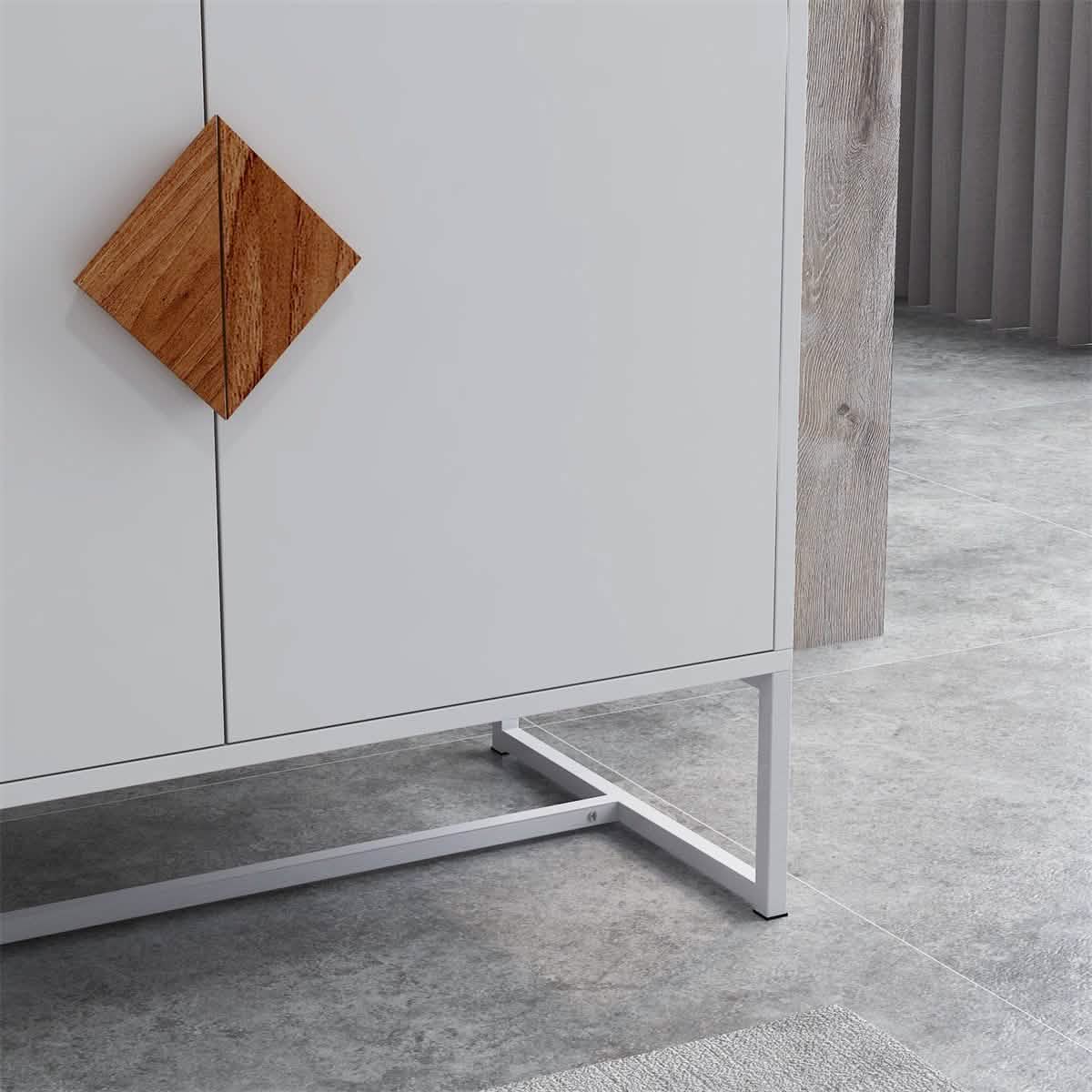 Storage Sideboard Cabinet White DailySale