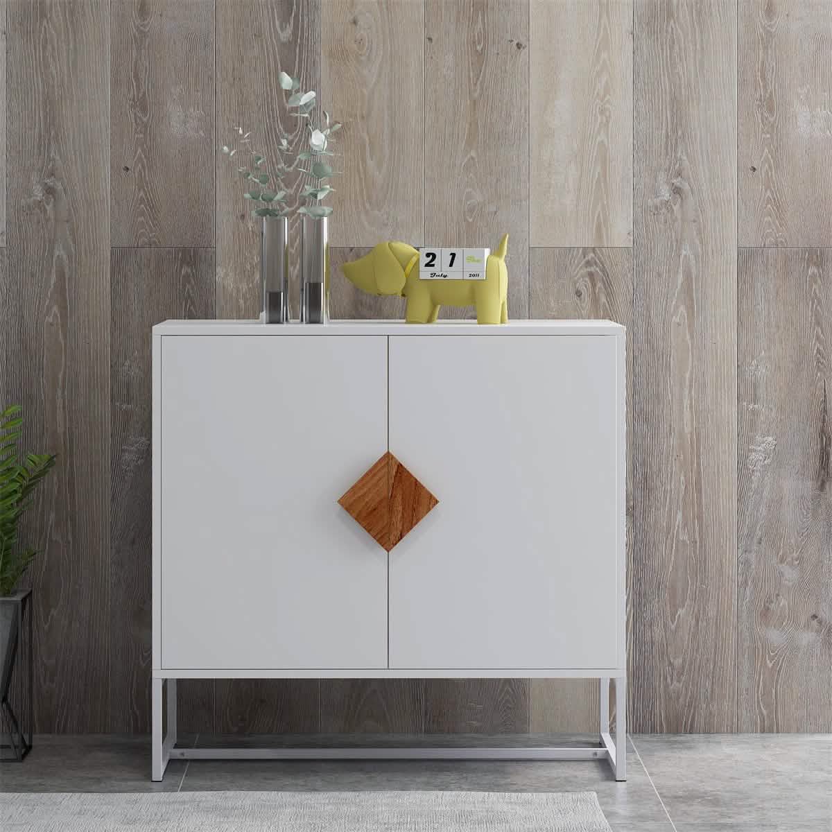 Storage Sideboard Cabinet White DailySale