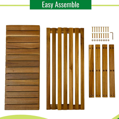 Storage Wooden Shoe Rack Rustic Wood Entryway Bench DailySale
