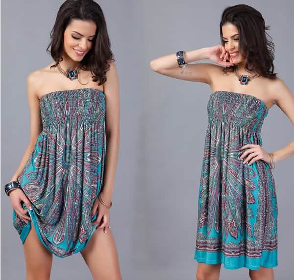 Strapless Paisley Print Dress - Assorted Styles and Sizes DailySale