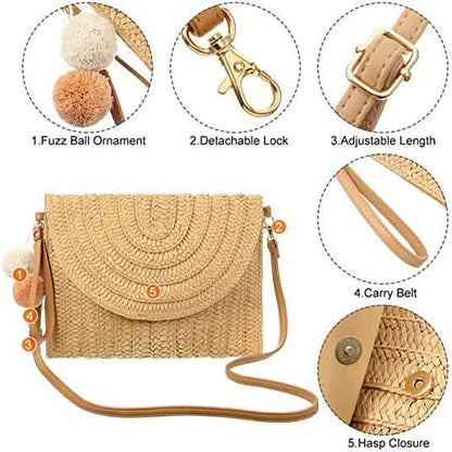 Straw Handmade Shoulder Bag DailySale