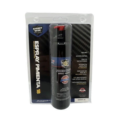 Streetwise 18 Pepper Spray 4.4 oz. Twist Lock (With Spanish Label And Back Card) DailySale