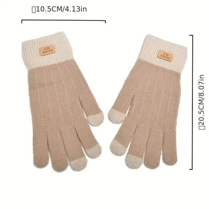 Stretch Knit Wool Full Finger Mittens DailySale