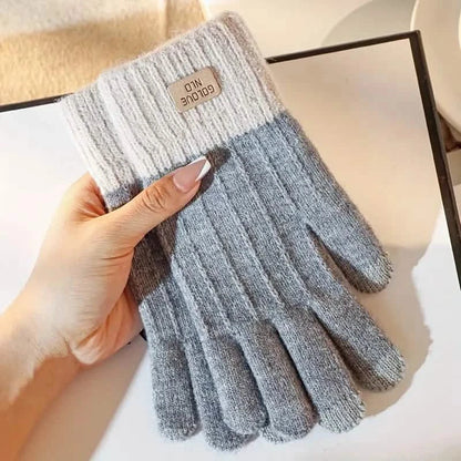 Stretch Knit Wool Full Finger Mittens DailySale