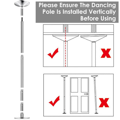 Stripper Dance Pole 45mm Spinning Static Dancing Pole DailySale