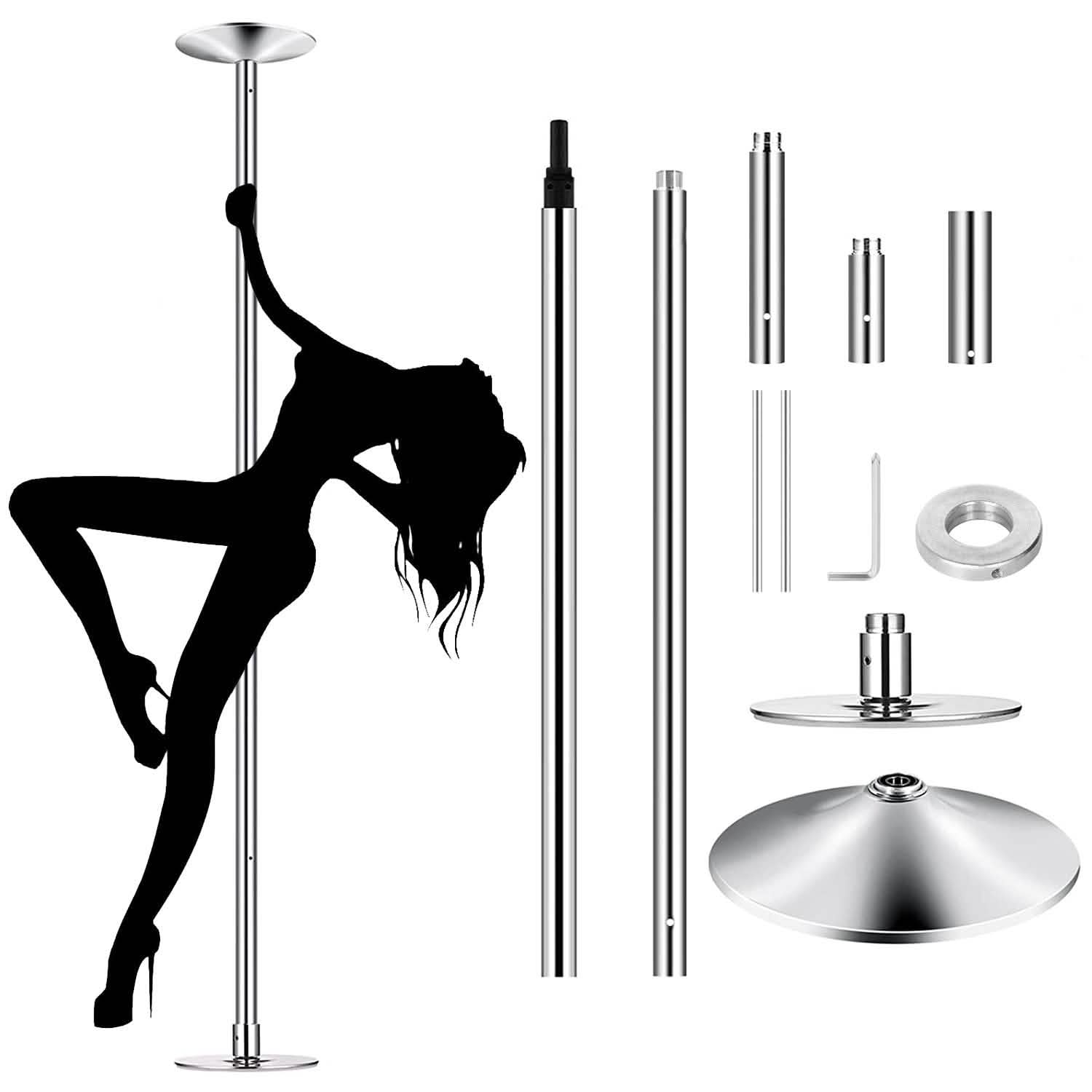 Stripper Dance Pole 45mm Spinning Static Dancing Pole DailySale