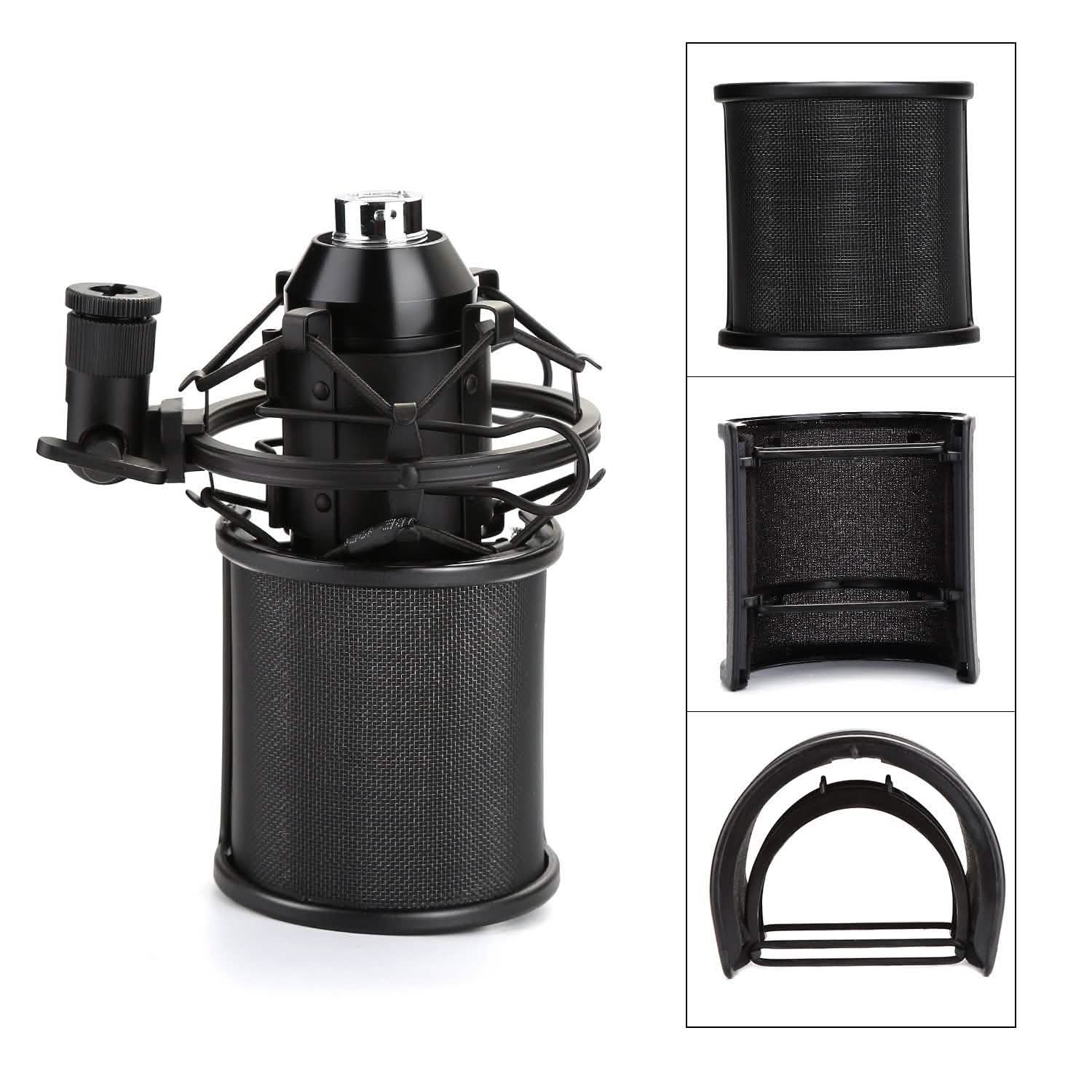Studio Microphone Pop 3 Filter Layers Windscreen Shield Cover Mesh DailySale