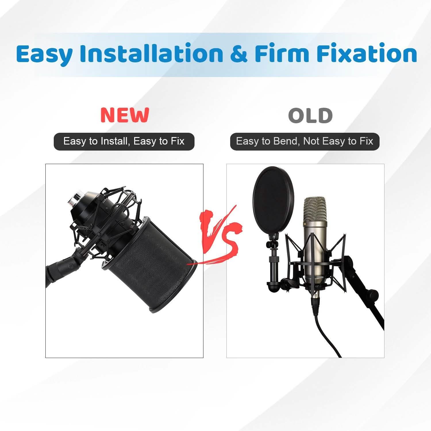 Studio Microphone Pop 3 Filter Layers Windscreen Shield Cover Mesh DailySale