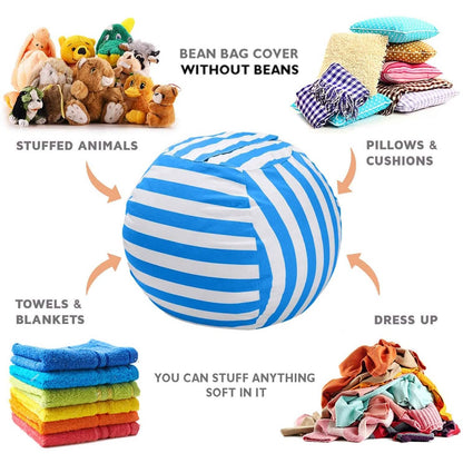 Stuffed Animal Storage Bean Bag Chair Cover DailySale