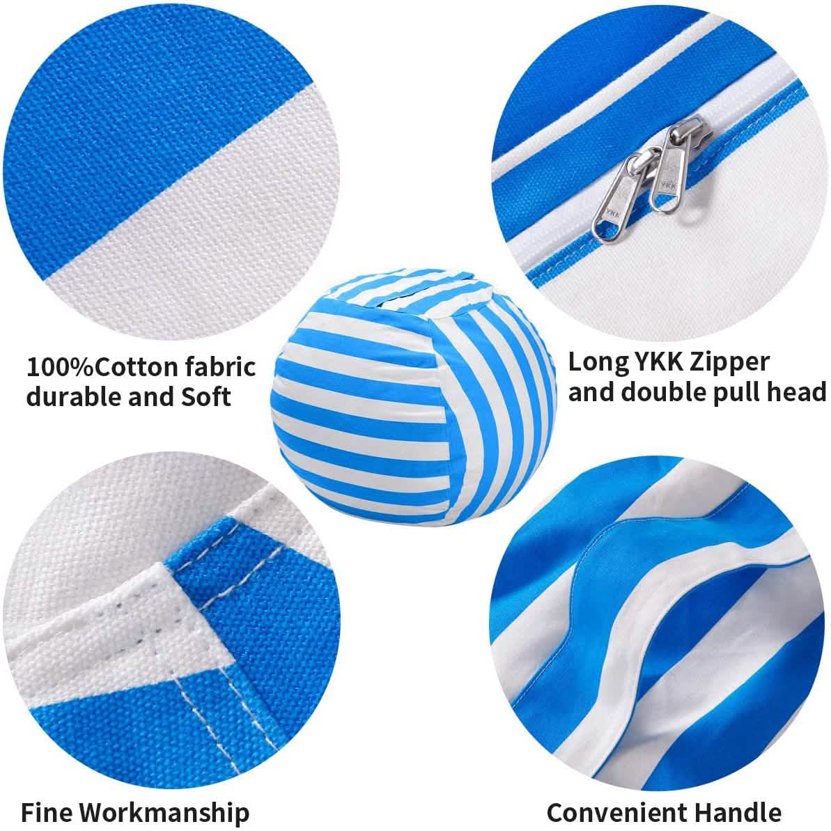 Stuffed Animal Storage Bean Bag Chair Cover DailySale
