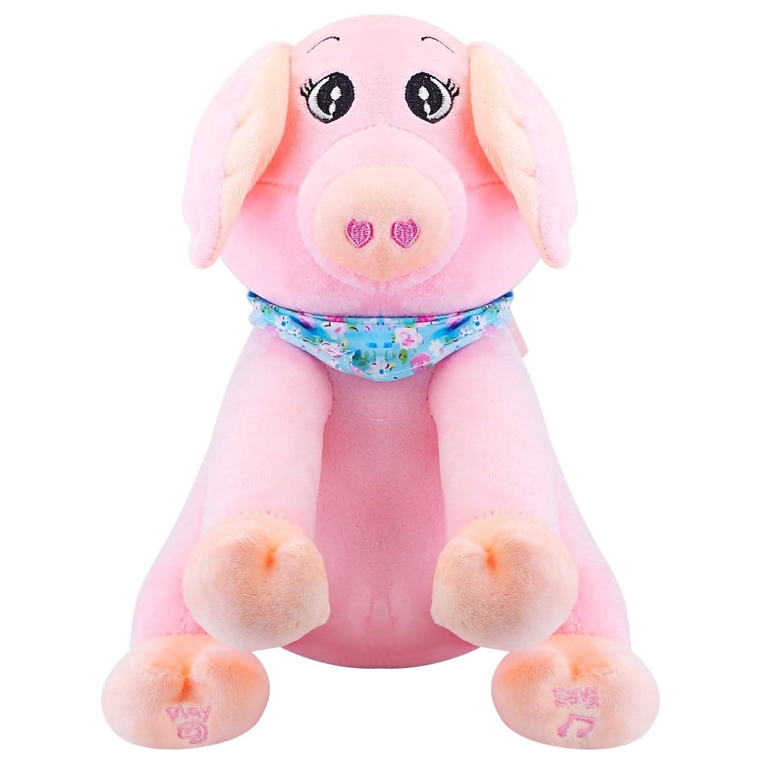 Stuffed Plush Pig Doll Pick-a-Boo Animated Toy DailySale