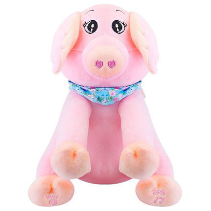 Stuffed Plush Pig Doll Pick-a-Boo Animated Toy DailySale