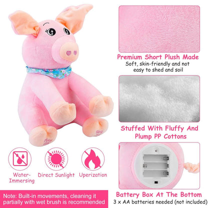 Stuffed Plush Pig Doll Pick-a-Boo Animated Toy DailySale
