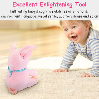 Stuffed Plush Pig Doll Pick-a-Boo Animated Toy DailySale