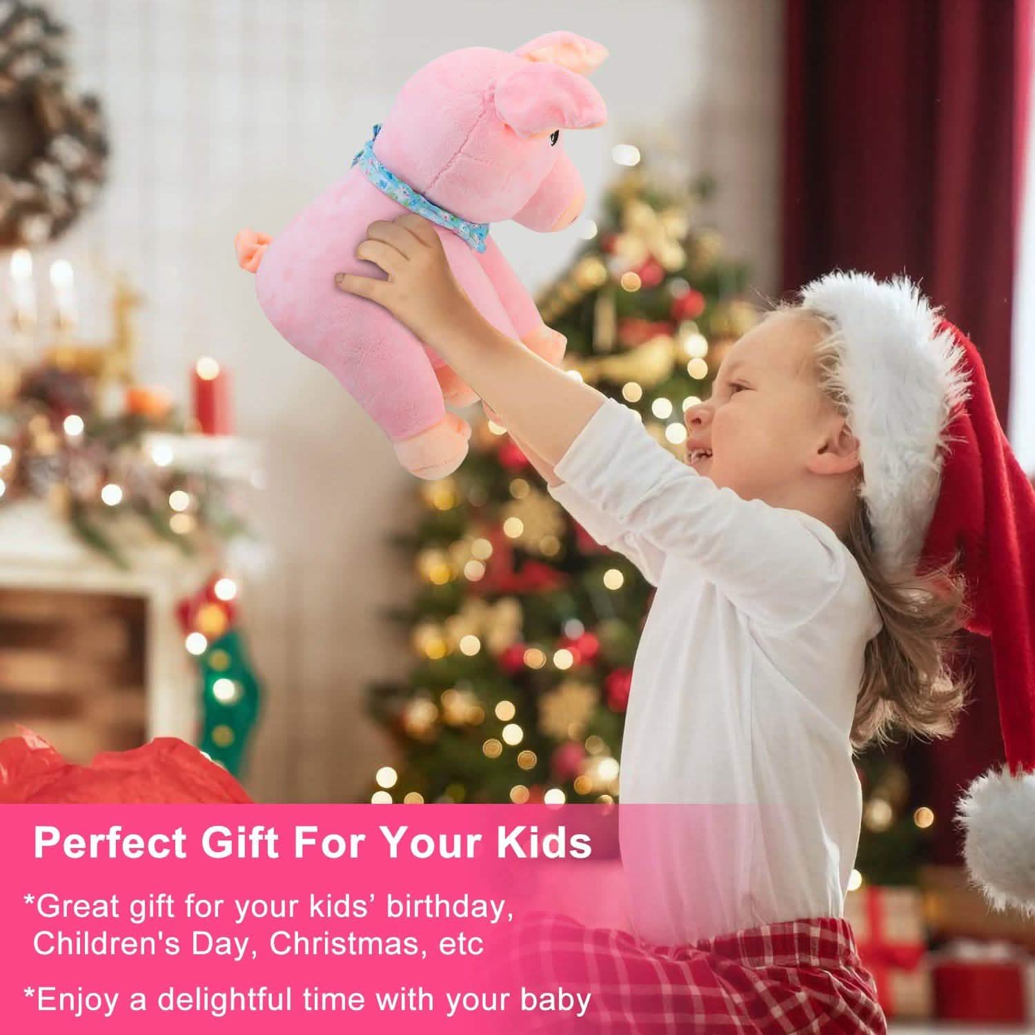 Stuffed Plush Pig Doll Pick-a-Boo Animated Toy DailySale