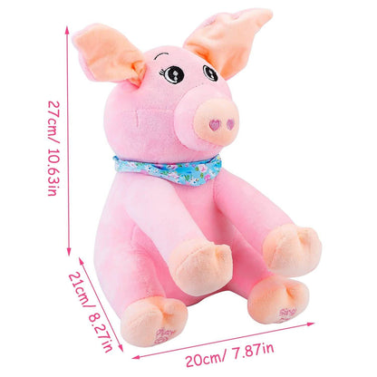 Stuffed Plush Pig Doll Pick-a-Boo Animated Toy DailySale