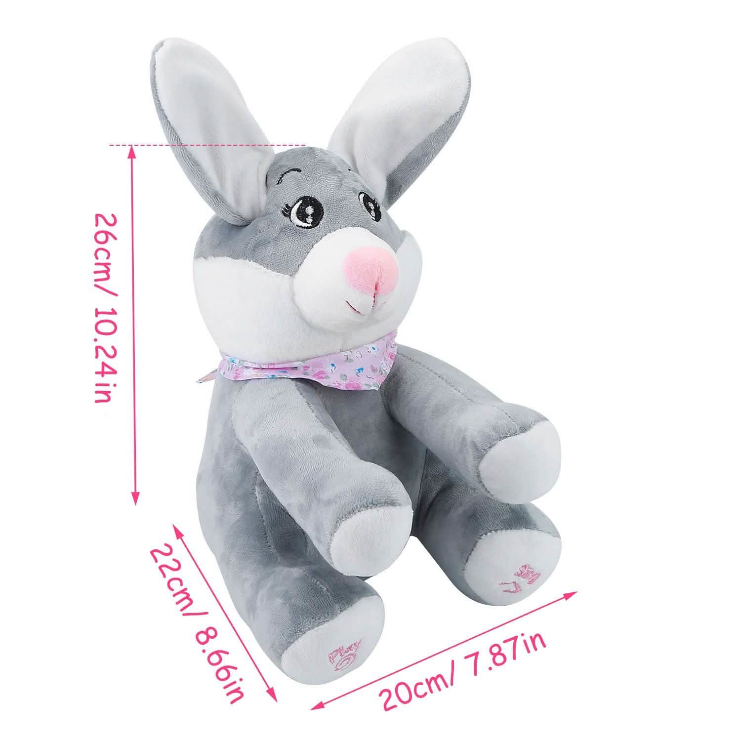 Stuffed Plush Rabbit Doll Toy Animated Talking and Singing DailySale