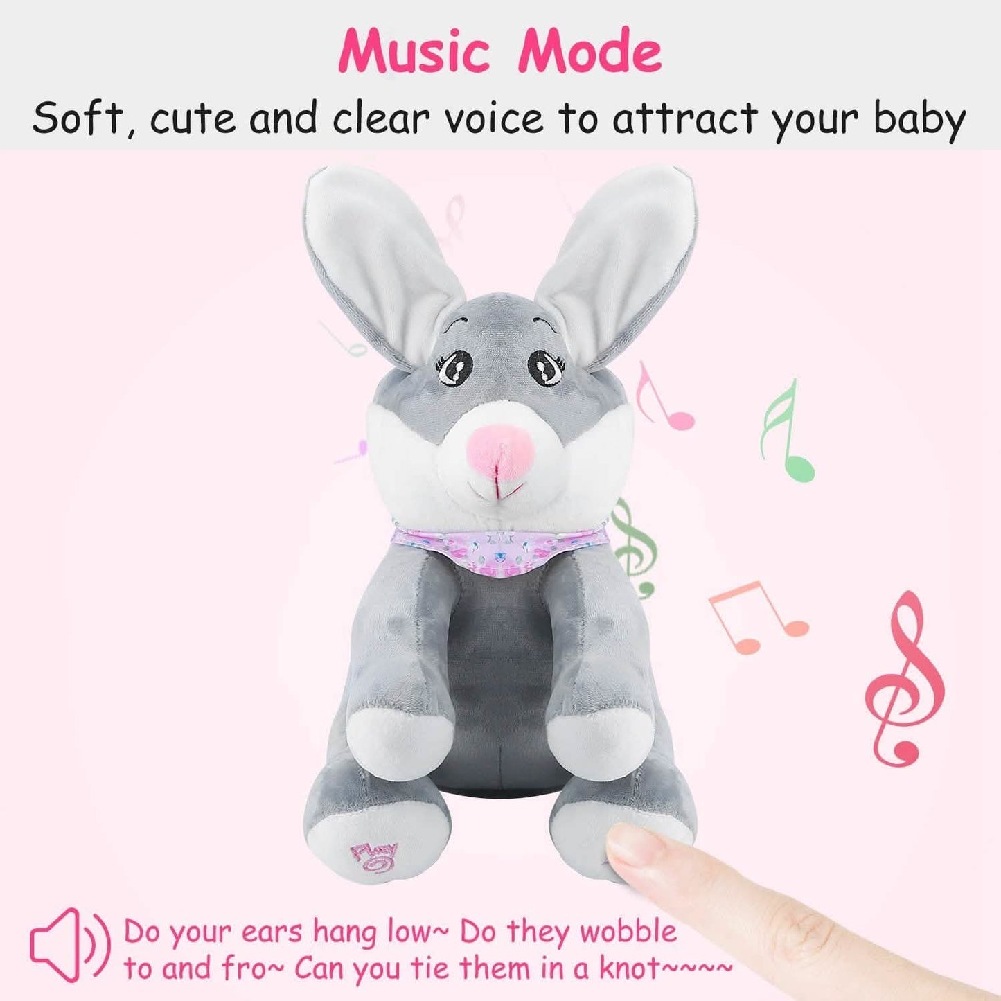 Stuffed Plush Rabbit Doll Toy Animated Talking and Singing DailySale