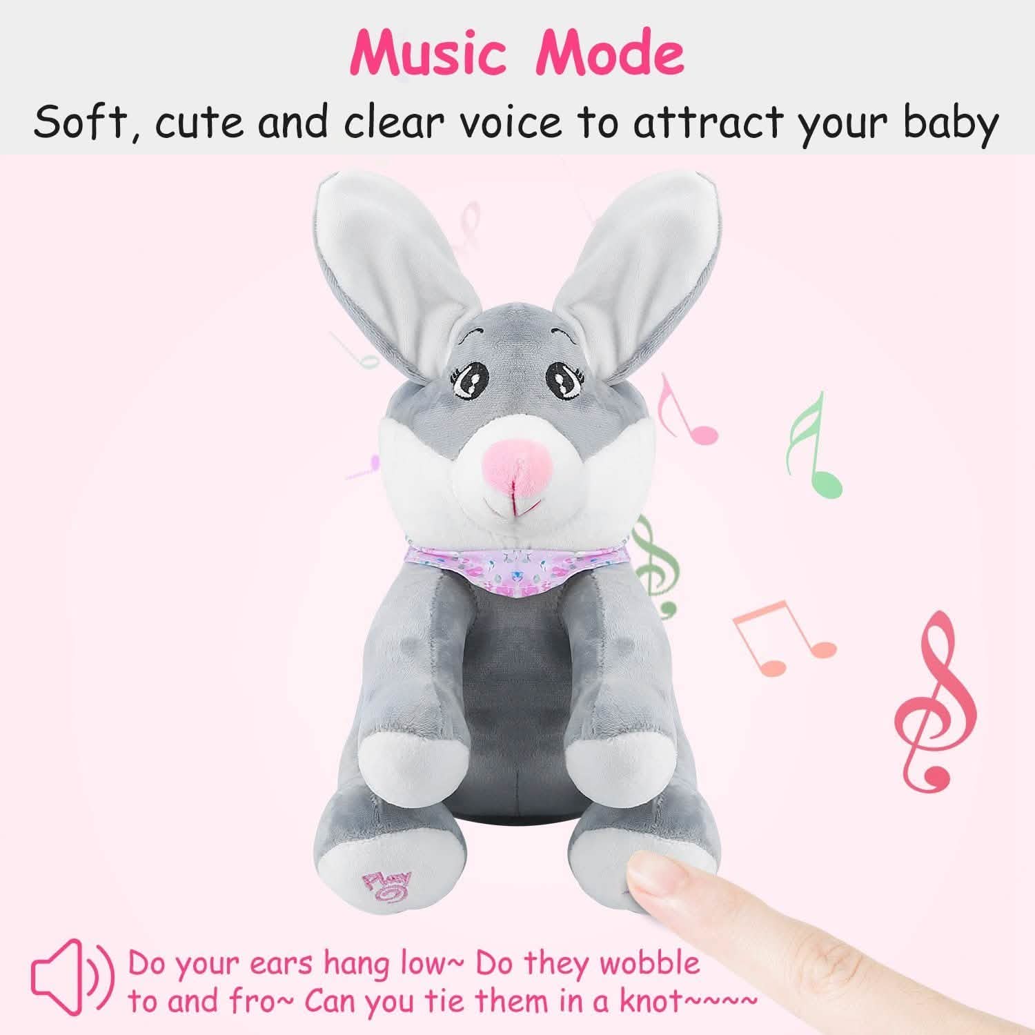 Stuffed Plush Rabbit Doll Toy Animated Talking and Singing DailySale