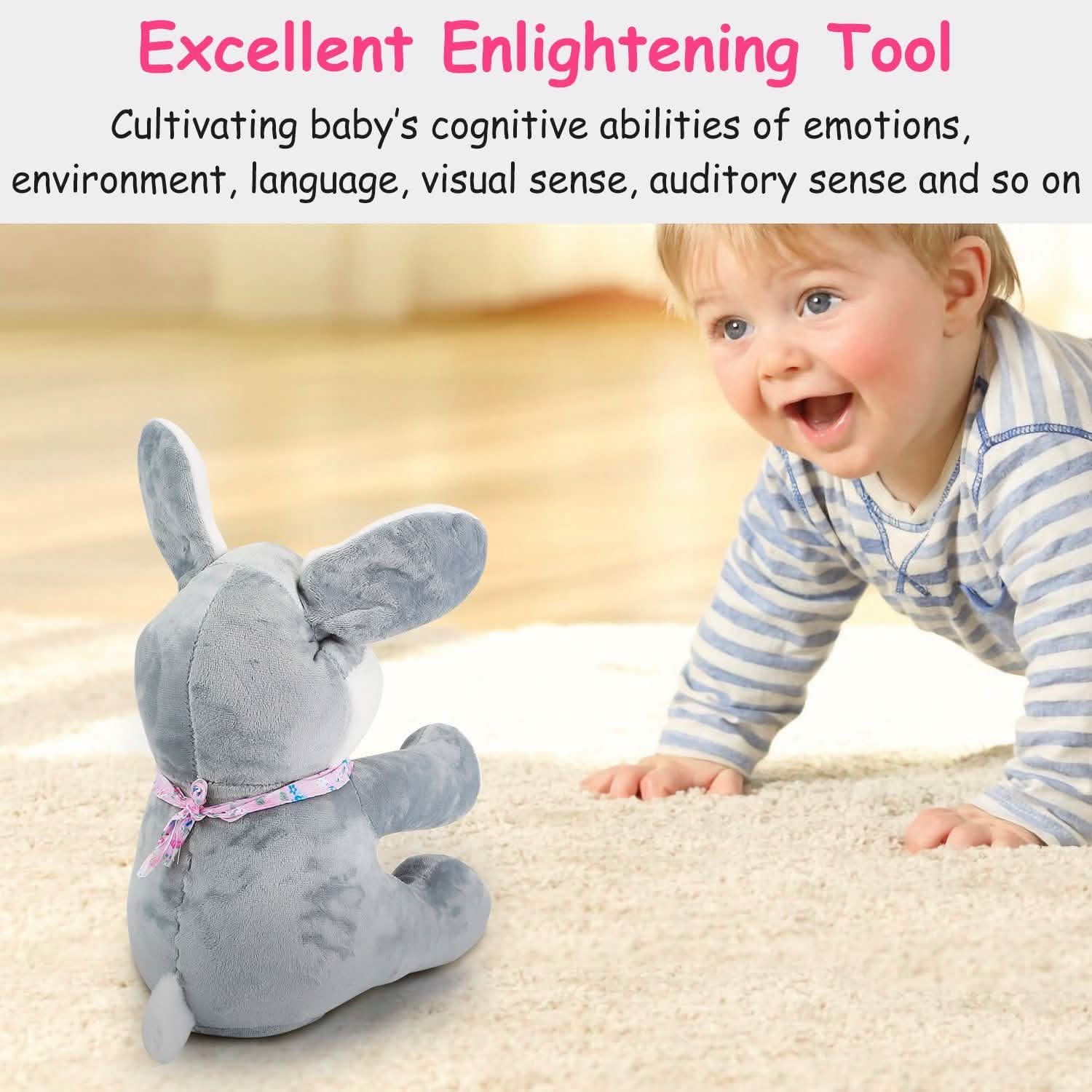 Stuffed Plush Rabbit Doll Toy Animated Talking and Singing DailySale