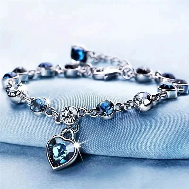 Stunning Heart Of Ocean Rhinestone Bracelet For Girls DailySale