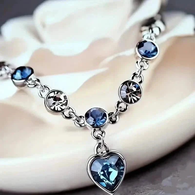 Stunning Heart Of Ocean Rhinestone Bracelet For Girls DailySale