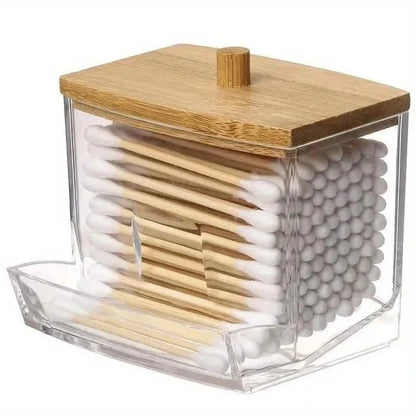 Stylish 7oz Bathroom Organizer - Freestanding Swab & Pad Holder DailySale