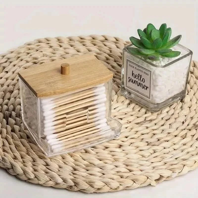 Stylish 7oz Bathroom Organizer - Freestanding Swab & Pad Holder DailySale