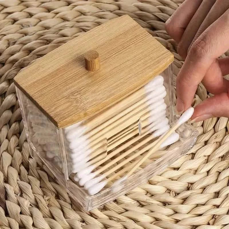 Stylish 7oz Bathroom Organizer - Freestanding Swab & Pad Holder DailySale
