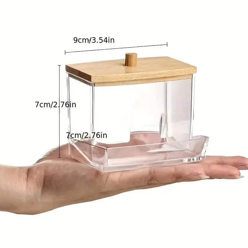 Stylish 7oz Bathroom Organizer - Freestanding Swab & Pad Holder DailySale