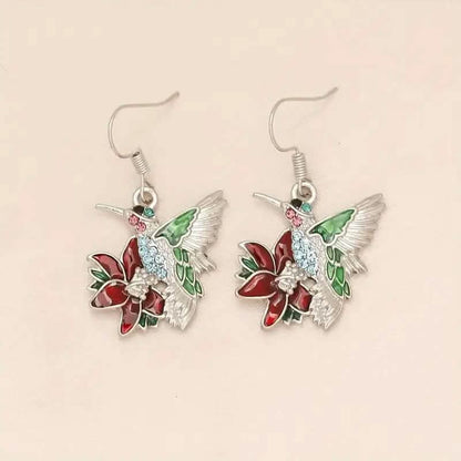 Stylish Hummingbird and Saffron Earrings DailySale