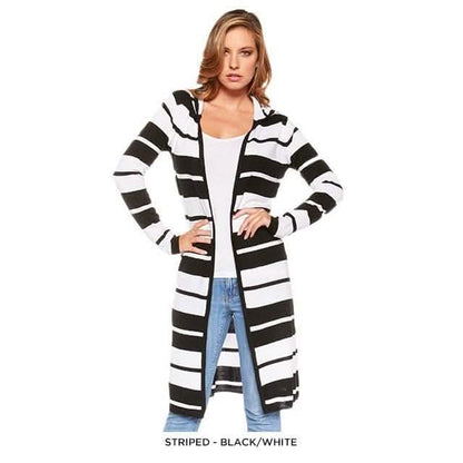Stylish Long Hooded Cardigan - Assorted Colors DailySale