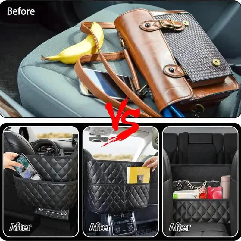 Stylish PU Leather Handbag Car-Mounted Storage Bag DailySale