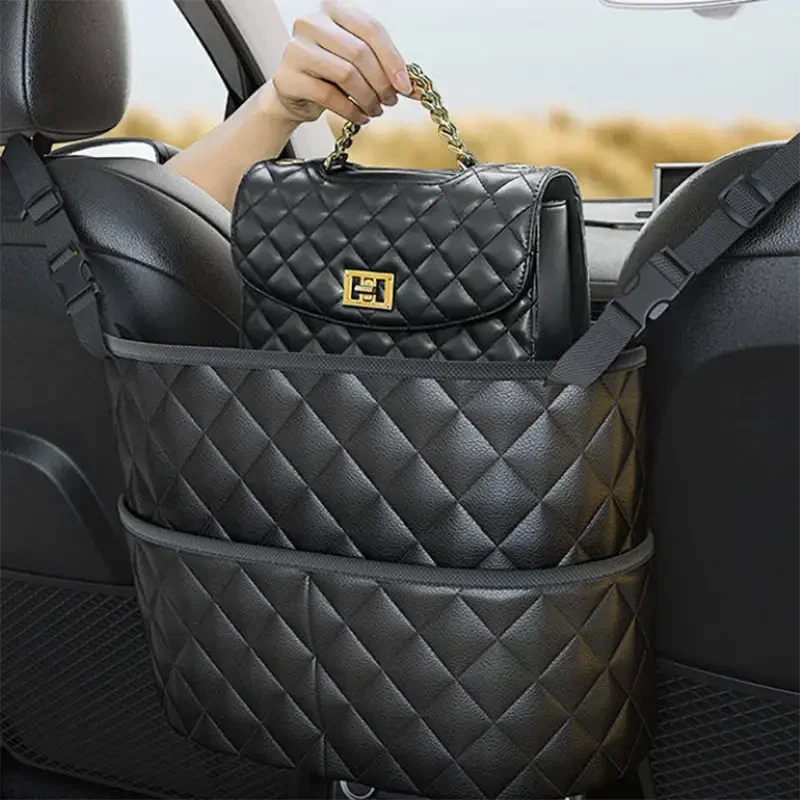 Stylish PU Leather Handbag Car-Mounted Storage Bag DailySale